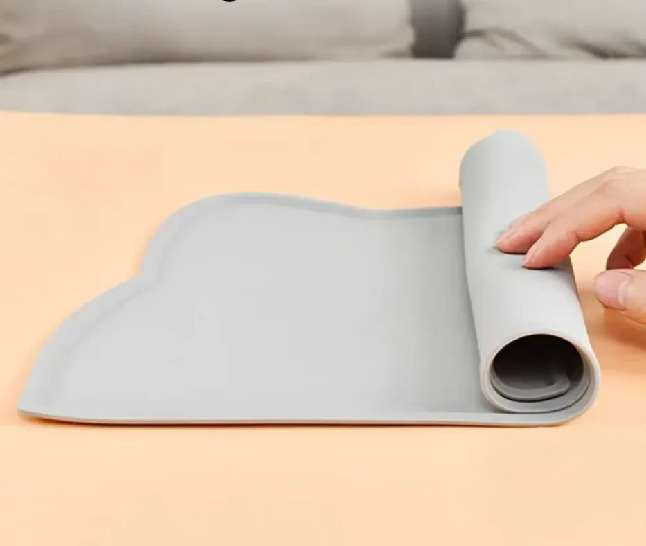 Tapis pour Assiette de Chat avec Dessous Antidérapant – Image 4